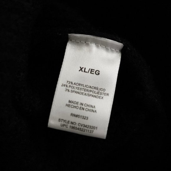 NWT Vince Camuto Super Soft Black Knit Sweater Vest sz XL - Picture 5 of 7